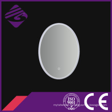Miroir ovale de salle de bains d&#39;écran tactile rétro-éclairé par PVC de cadre de PVC